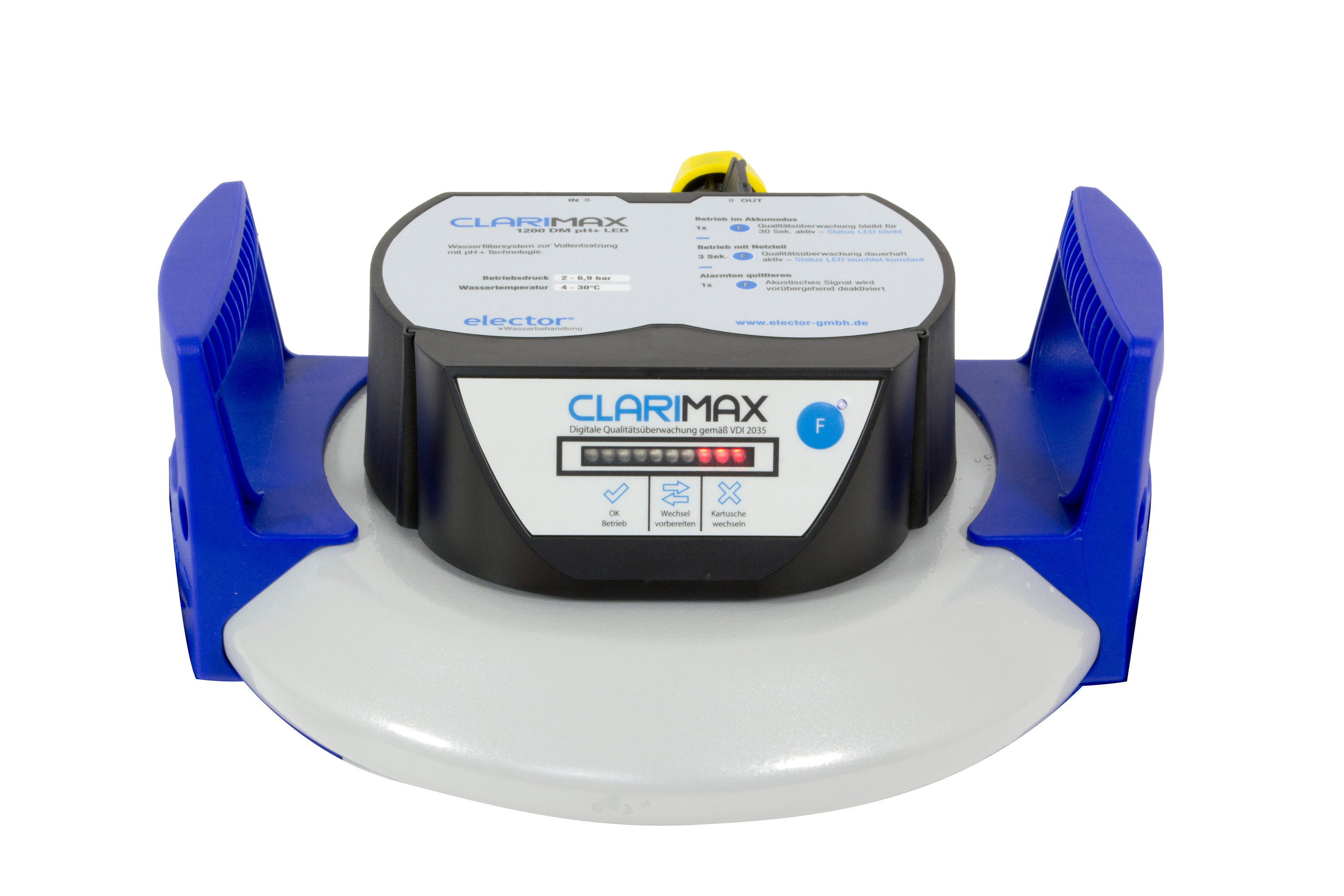 Toppunit med display for Clarimax 1200 DM