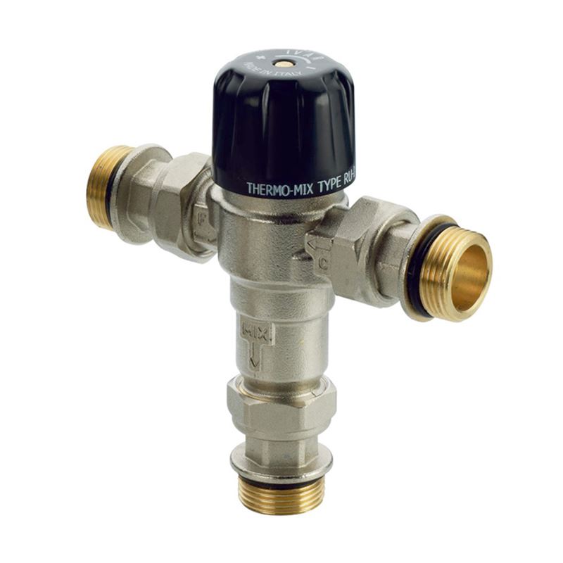 Blandeventil for tappevann, unioner med 1/2&quot; utv. gjenger, 35-50 &#176;C, IvarSAT