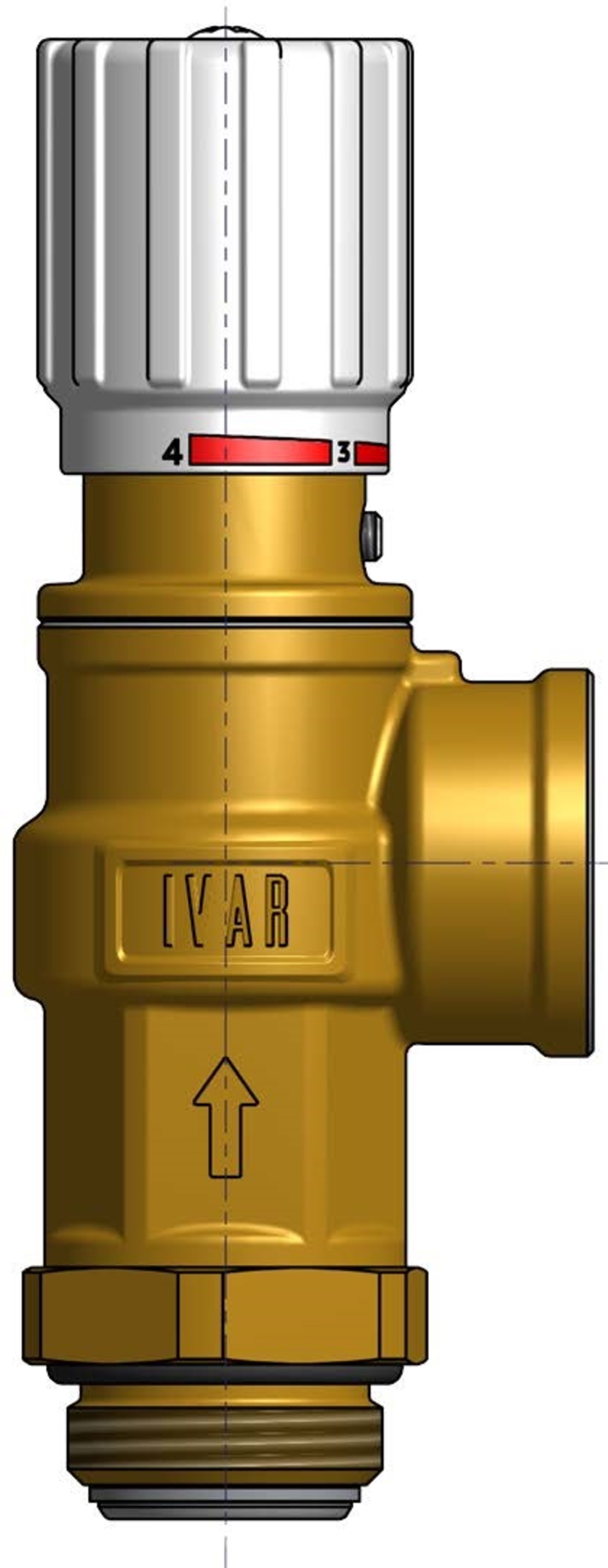 RTL-ventil justerbar, 15-45°C