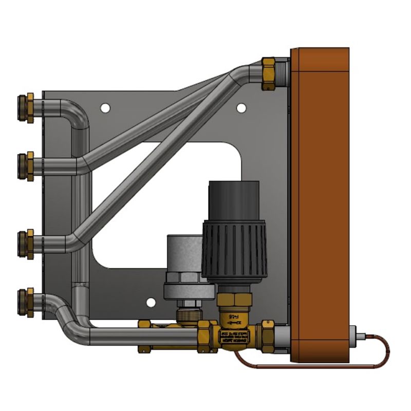 Vekslersentral Metro Eco for varmtvannsproduksjon, DN20