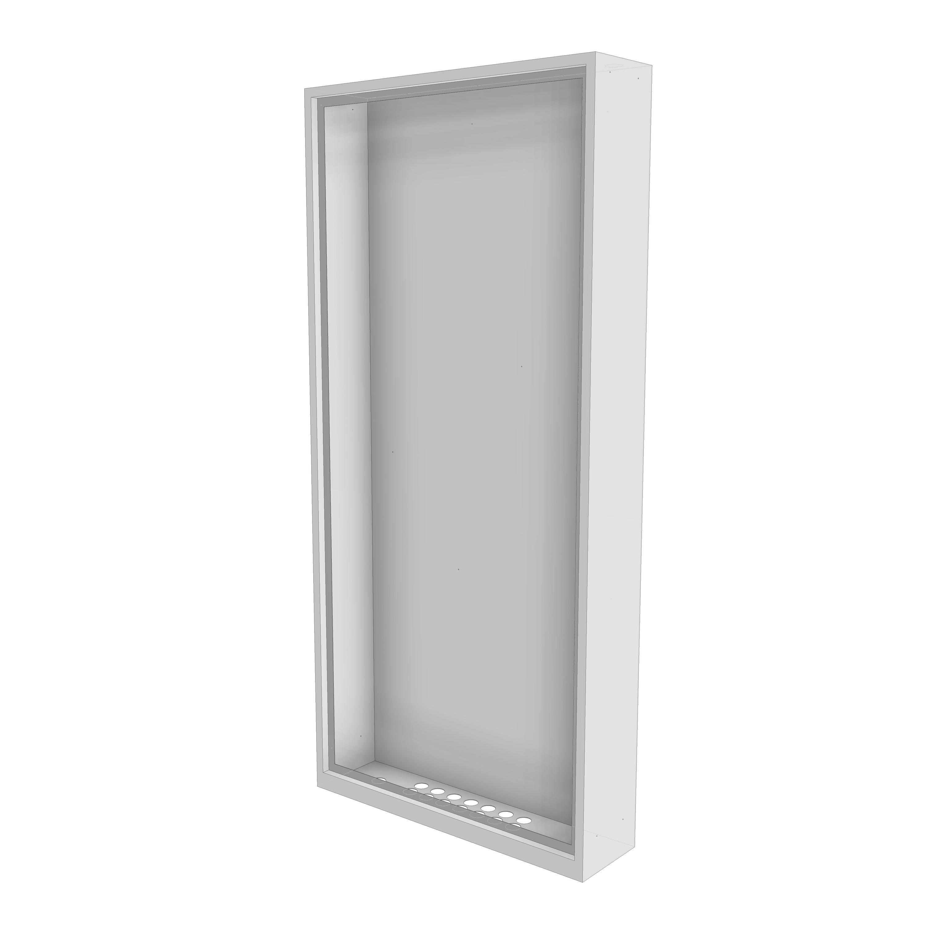 Fordelerskap VTS-200 for boligsentral G2, HxBxD 1600x750x200 mm, RAL 9016