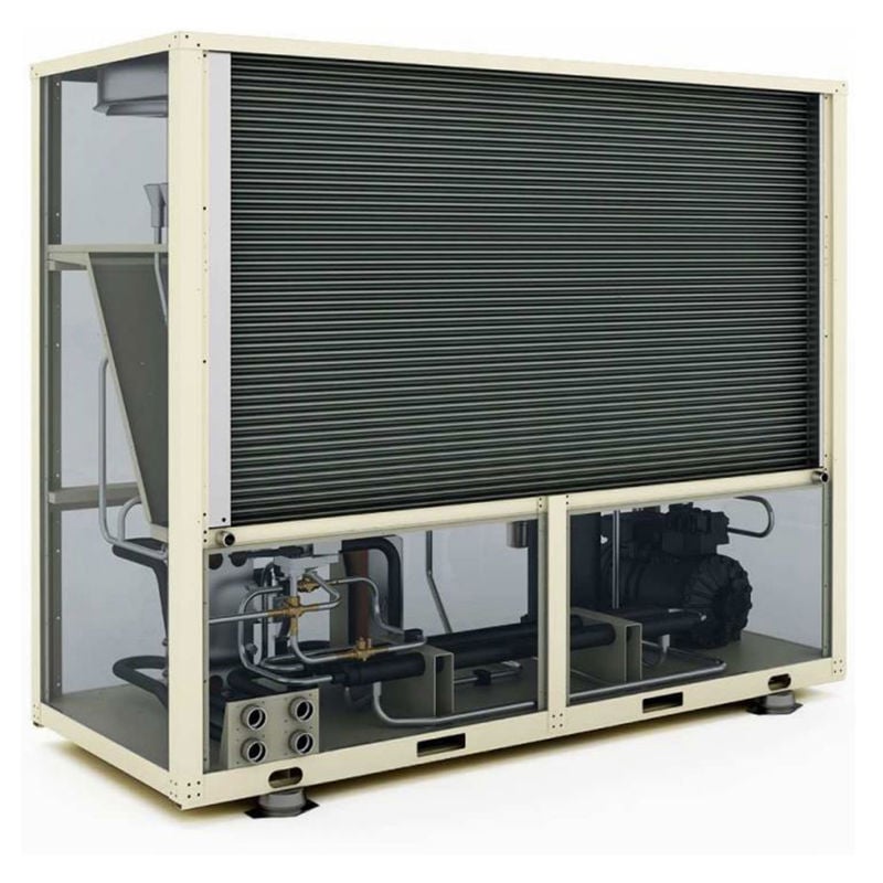 Airheat 24, CO2, nom. varmeeffekt 25,7 kW, 3~ 400 V, luft-vann tappevannsvarmepumpe