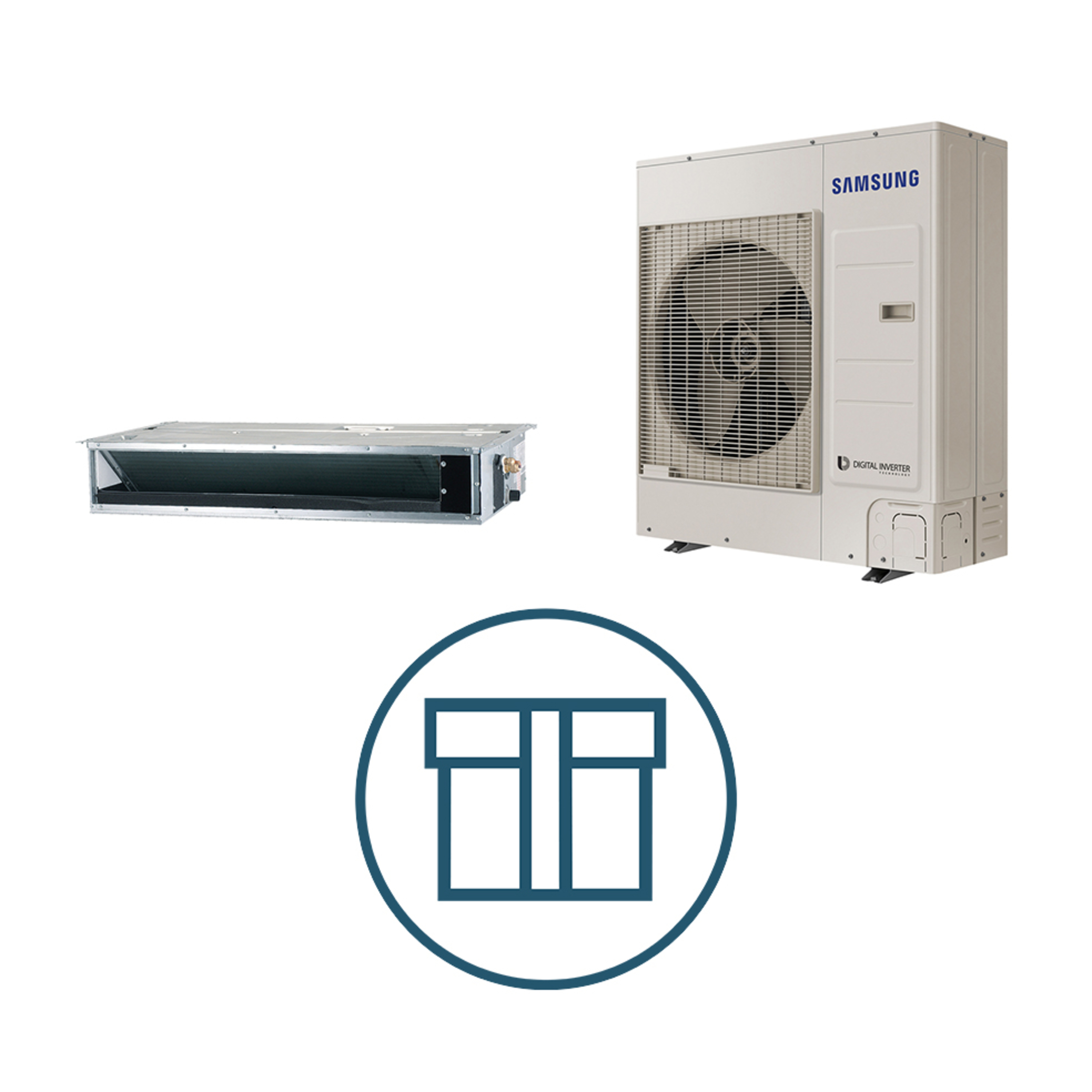 NCAC 125 Duct, R410a, 400V, systempakke