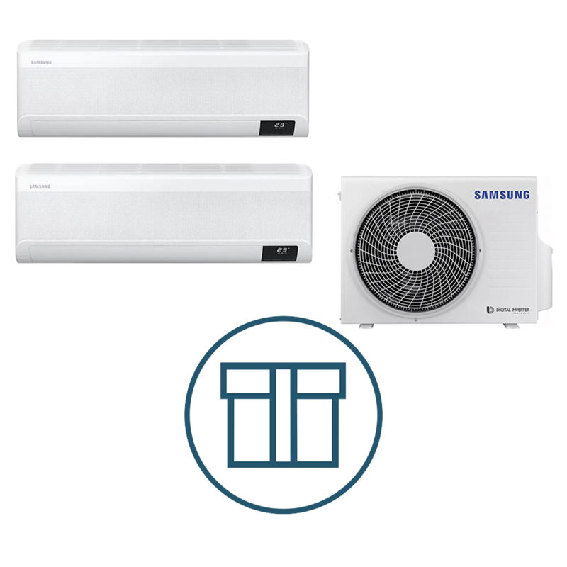 Systempakke luft-luft Samsung, Multisplitt 050 med høy vegg - R32