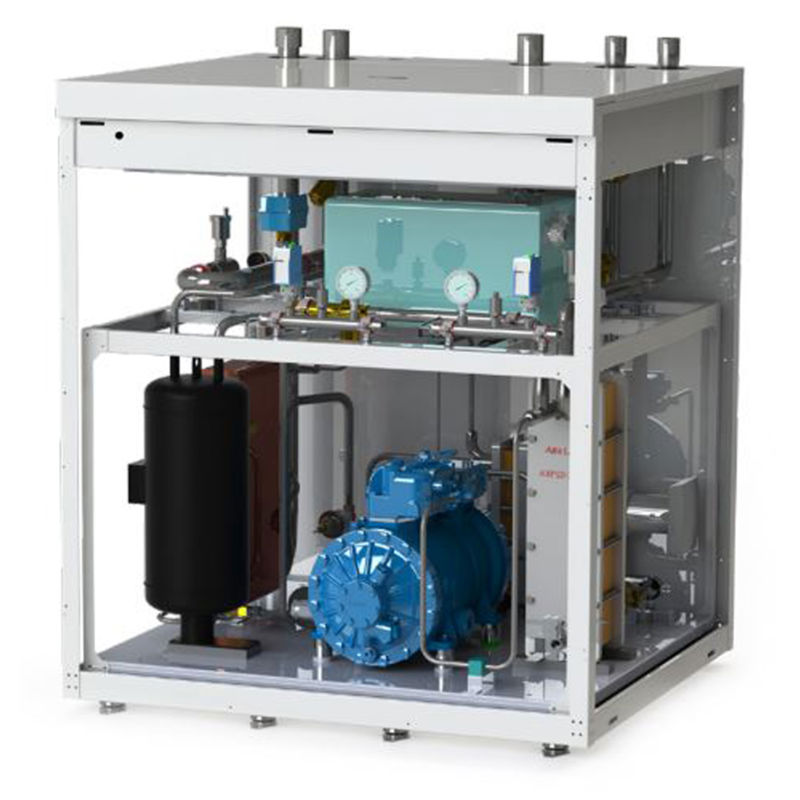 Geoheat 18, nom. varmeeffekt 17,6 kW, 3~ 400 V, CO2 væske-vann tappevannsvarmepumpe