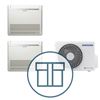 Systempakke luft-luft, Multisplitt 052 med FJM 035 gulvmodell