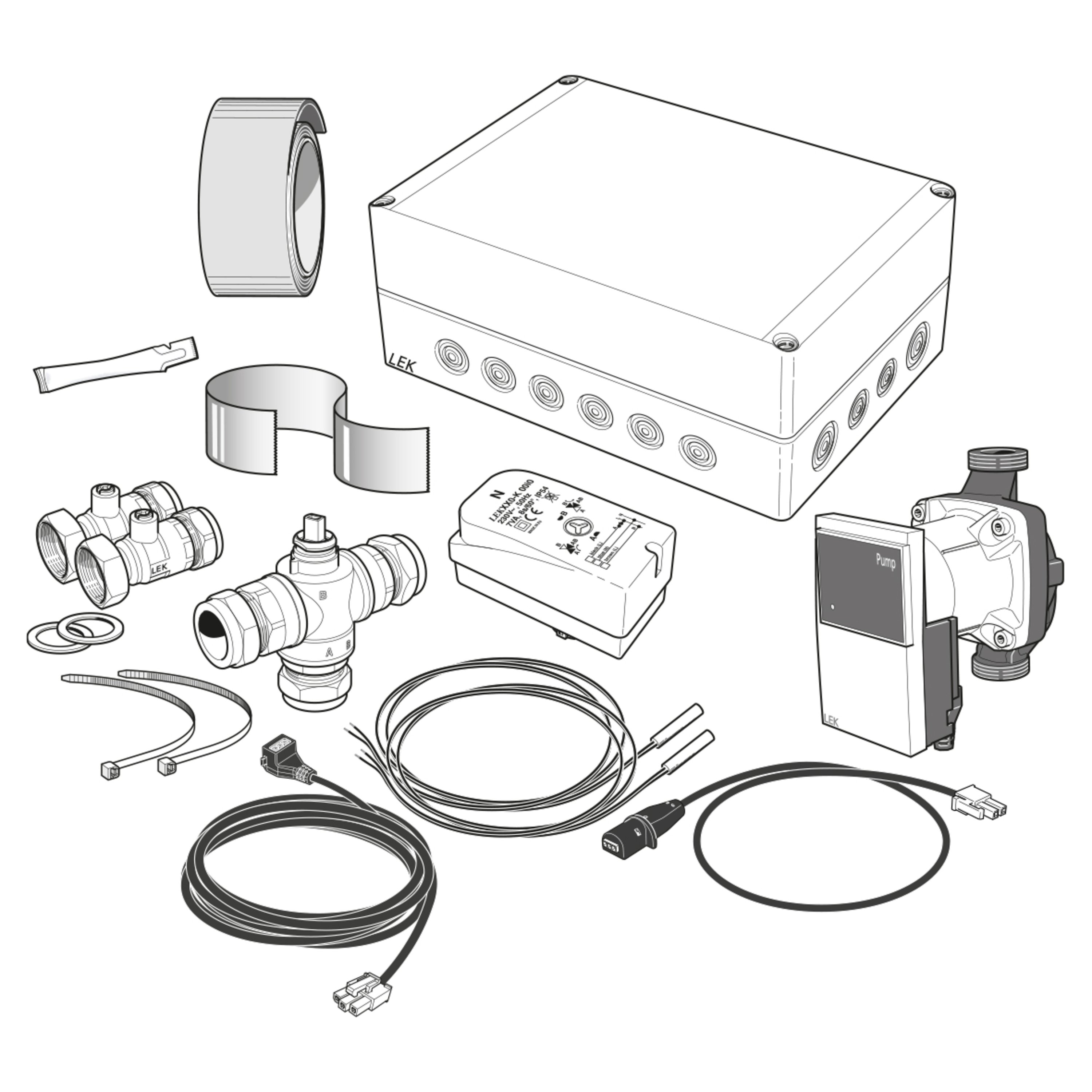 POOL 310 for styring/oppvarming av svømmebasseng med VVM 320