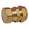 28 mm x 28 mm klemringskobling med blindplugg, union i messing 