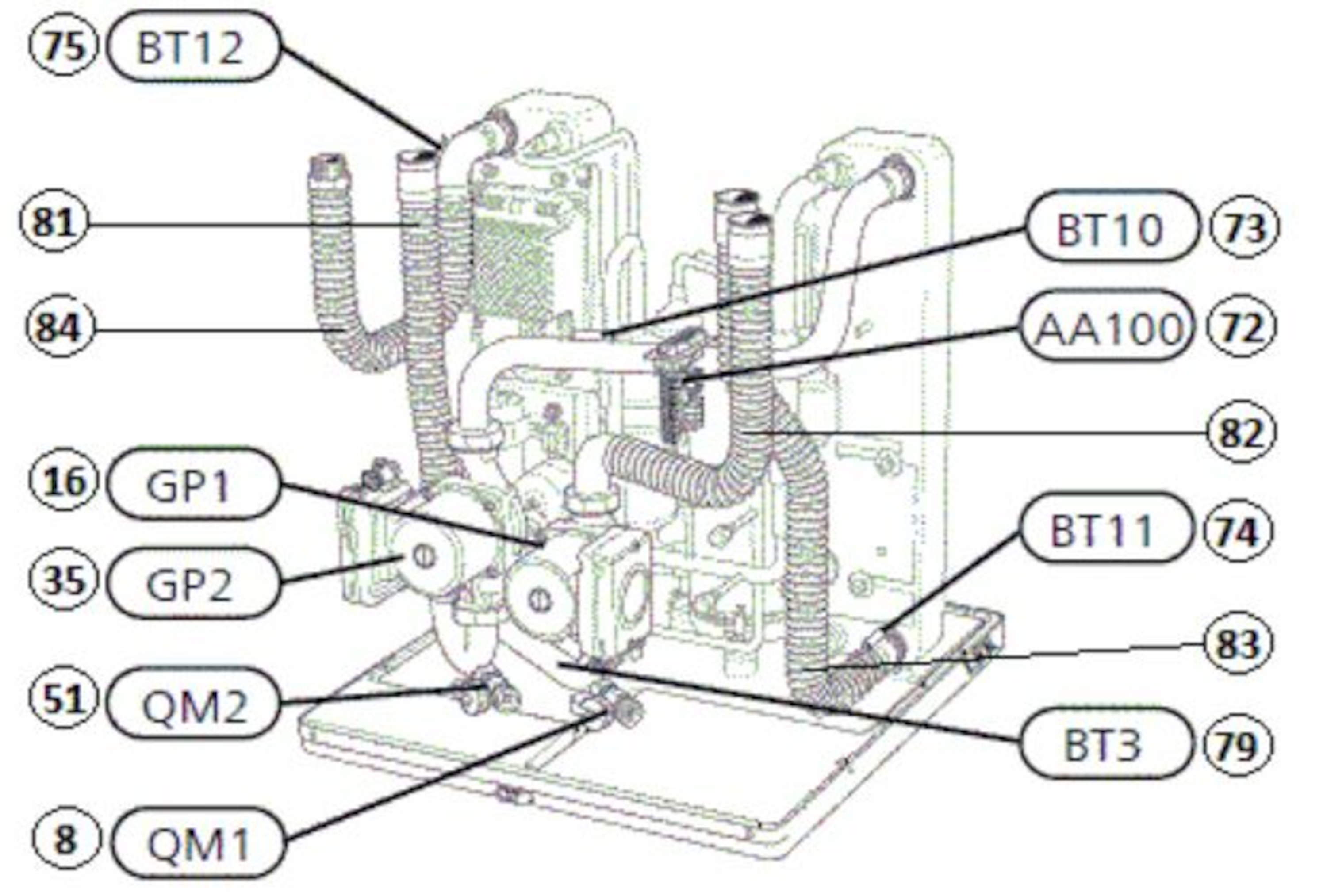 F1255-6 R EM Inverter, 3~ 230 V, v&#230;ske-vann varmepumpe