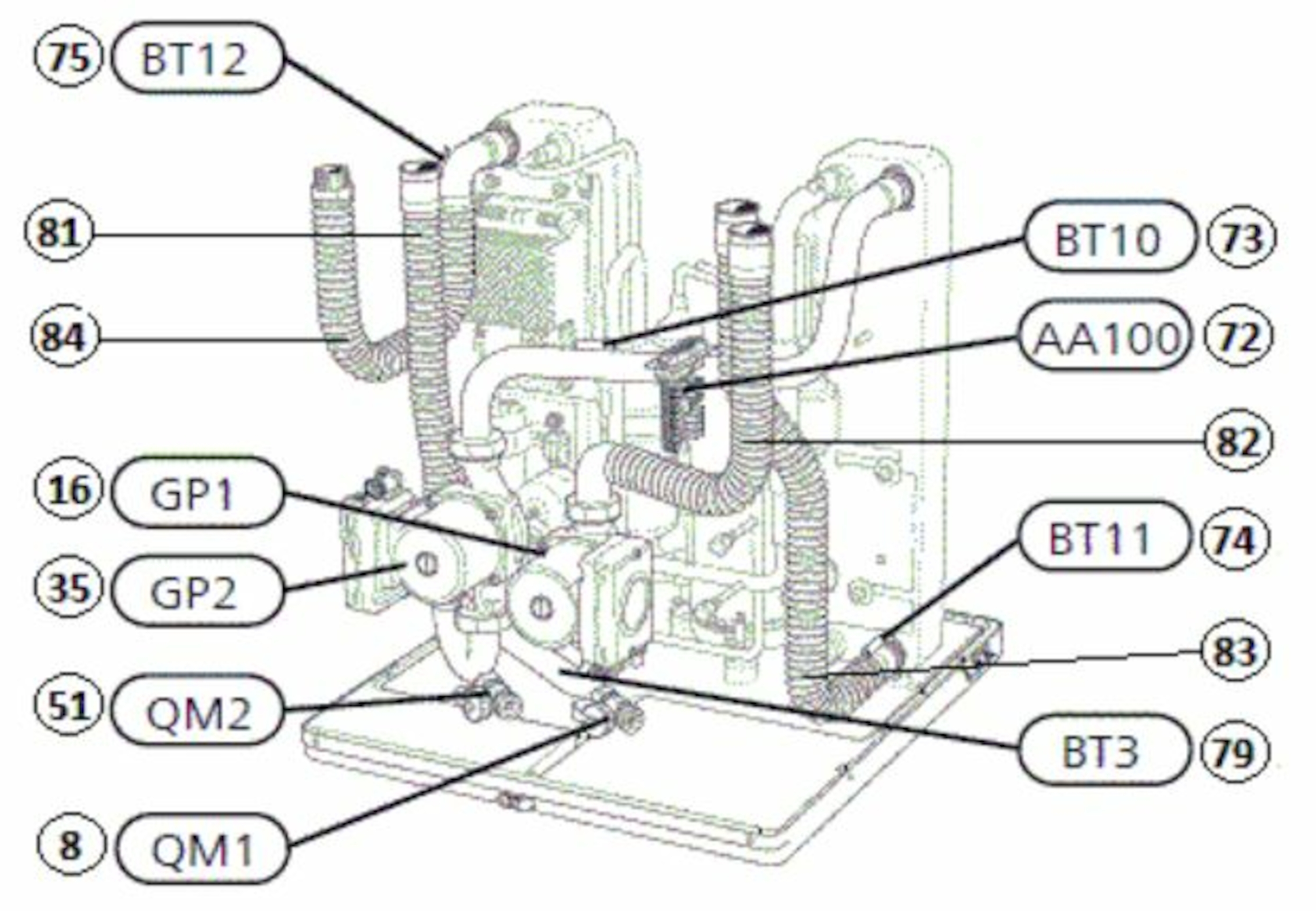 F1155-6 EM Inverter, 3~ 400 V, v&#230;ske-vann varmepumpe