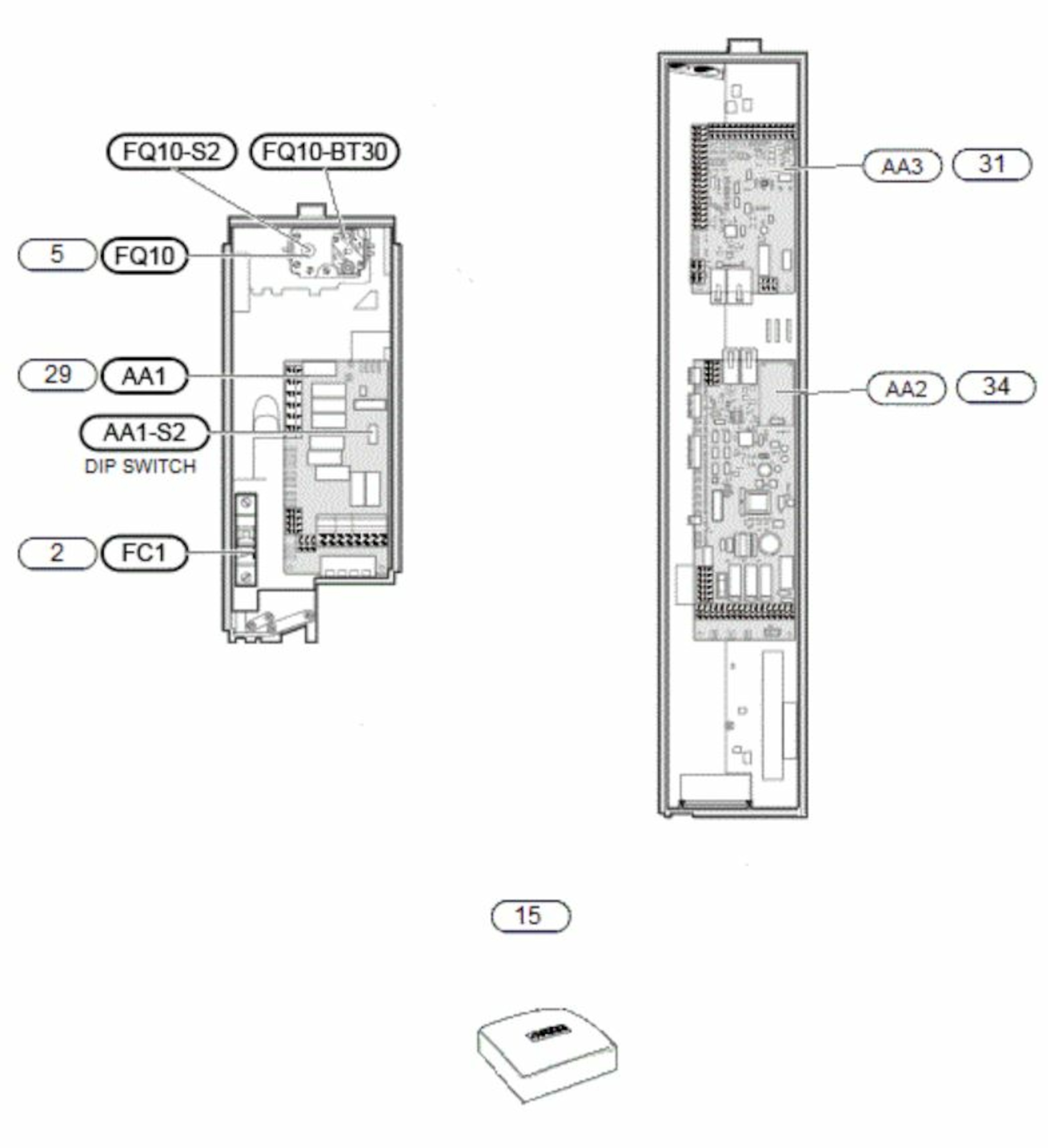 VVM 225 R EM, 1~ 230 V, innemodul 