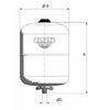 8 liter ekspansjonskar for tappevann, 10 bar