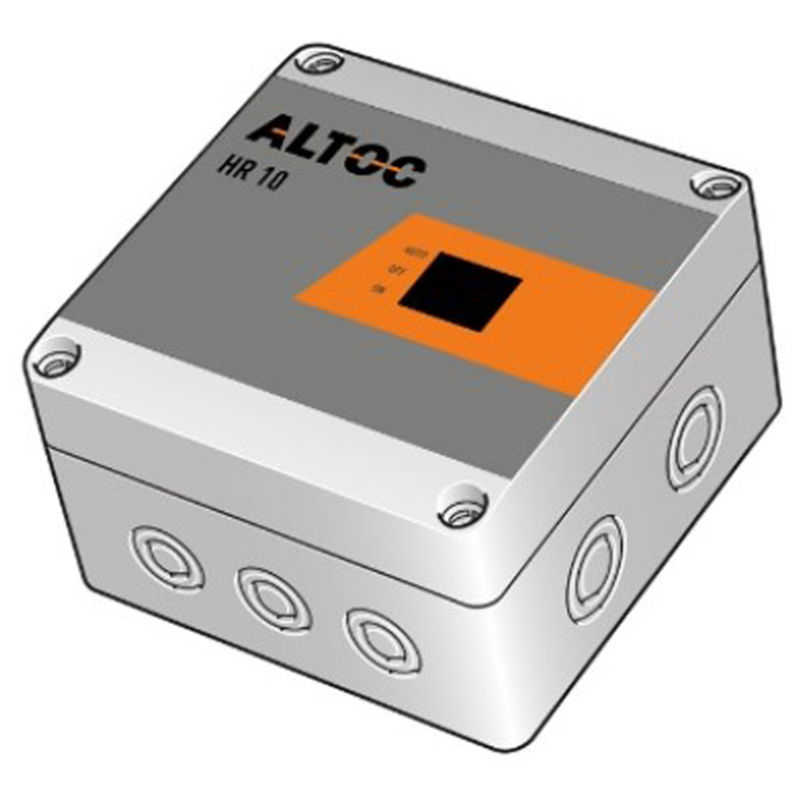 HR10, for styring av el.kolber maks. 25A, for nøddrift og/eller legionellasikring, hjelperele