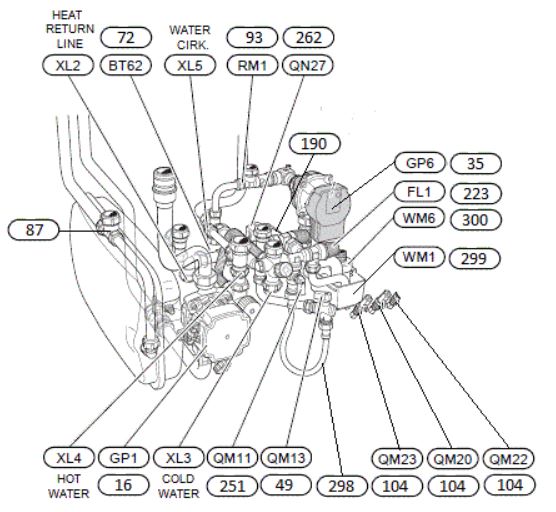 F750 R EM, 3~ 400 V, avtrekksvarmepumpe