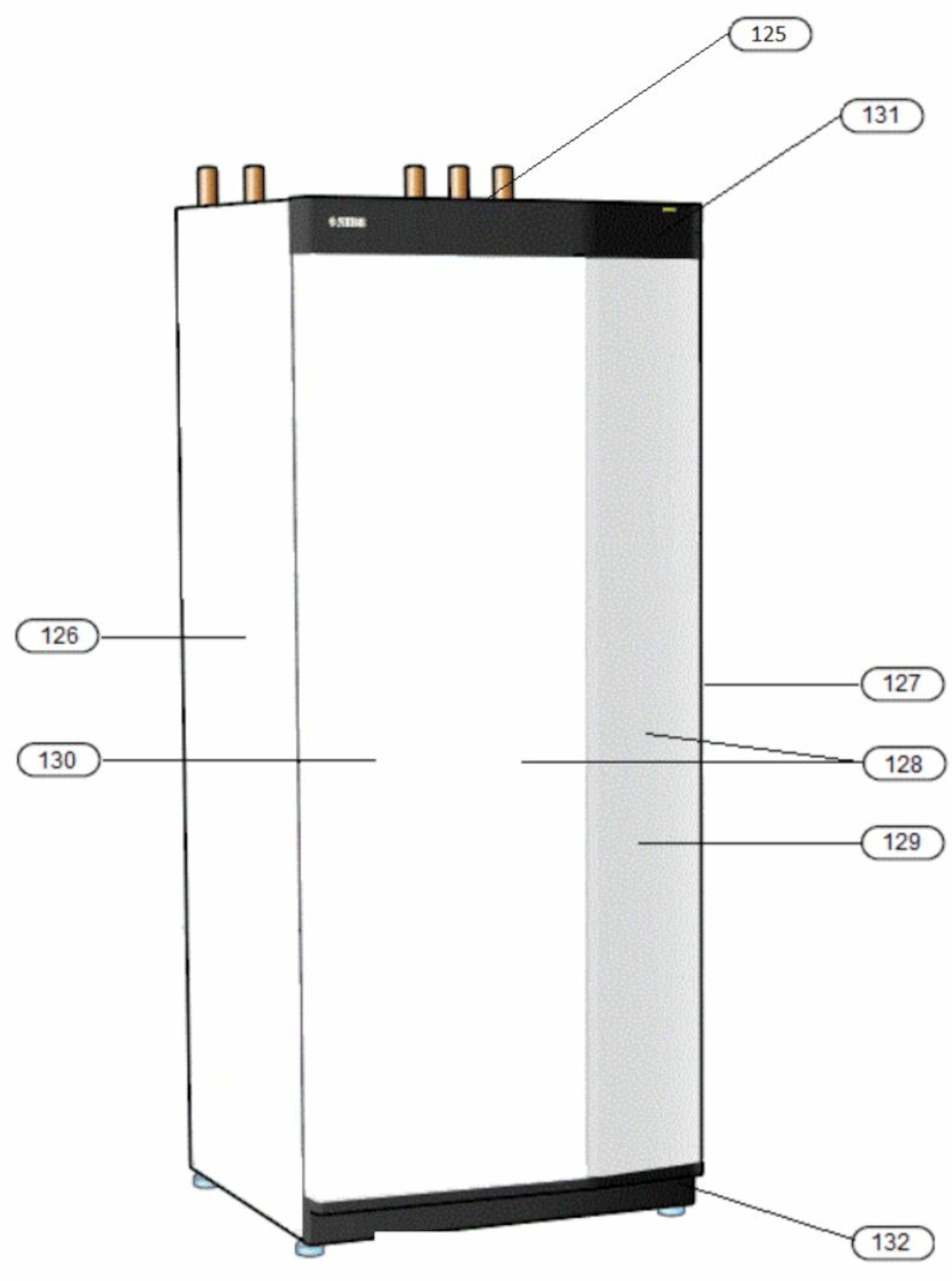 S1155-6 EM Inverter, 3~ 230 V, v&#230;ske-vann varmepumpe