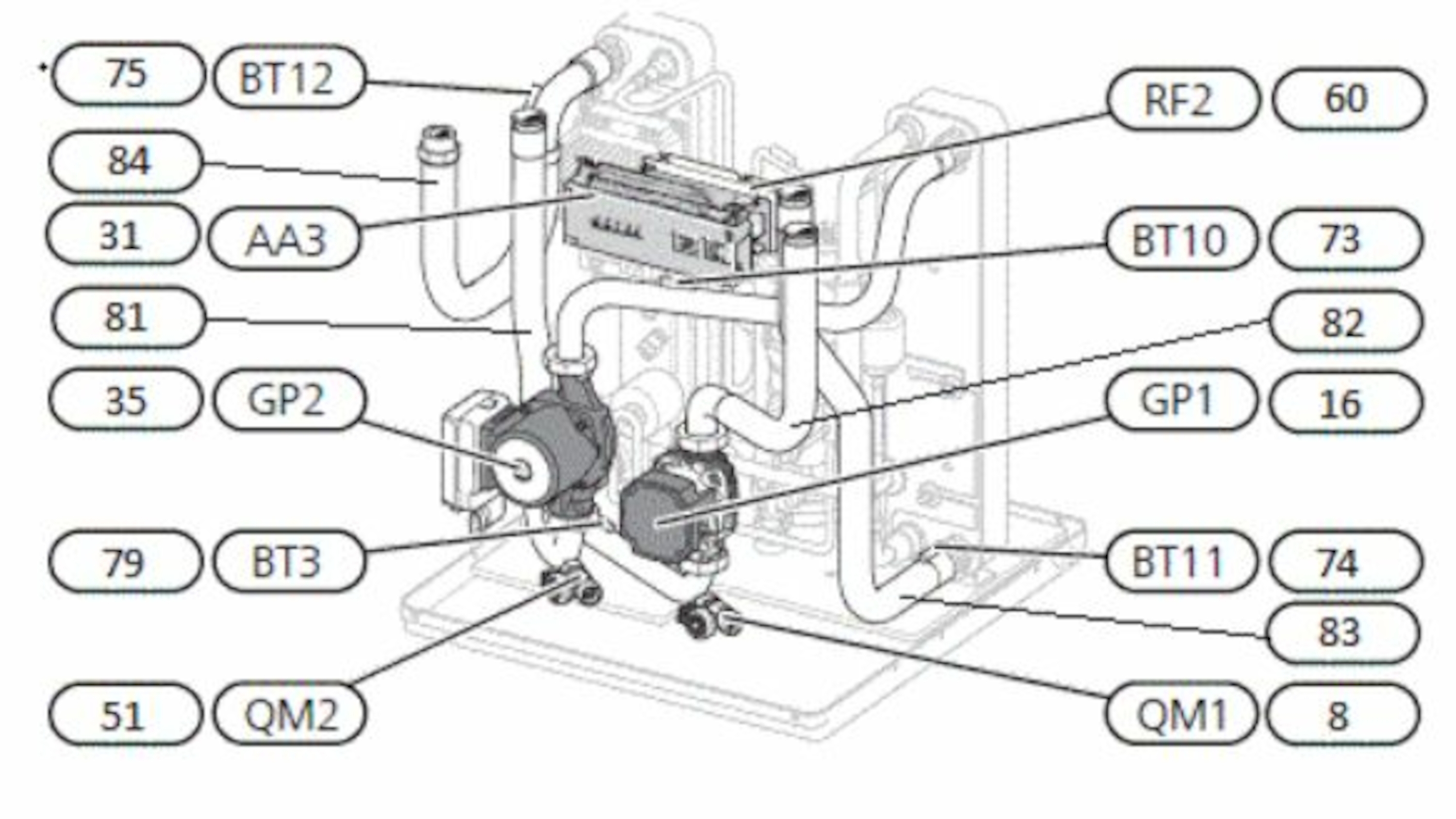 S1255-6 R EM Inverter, 3~ 230 V, v&#230;ske-vann varmepumpe