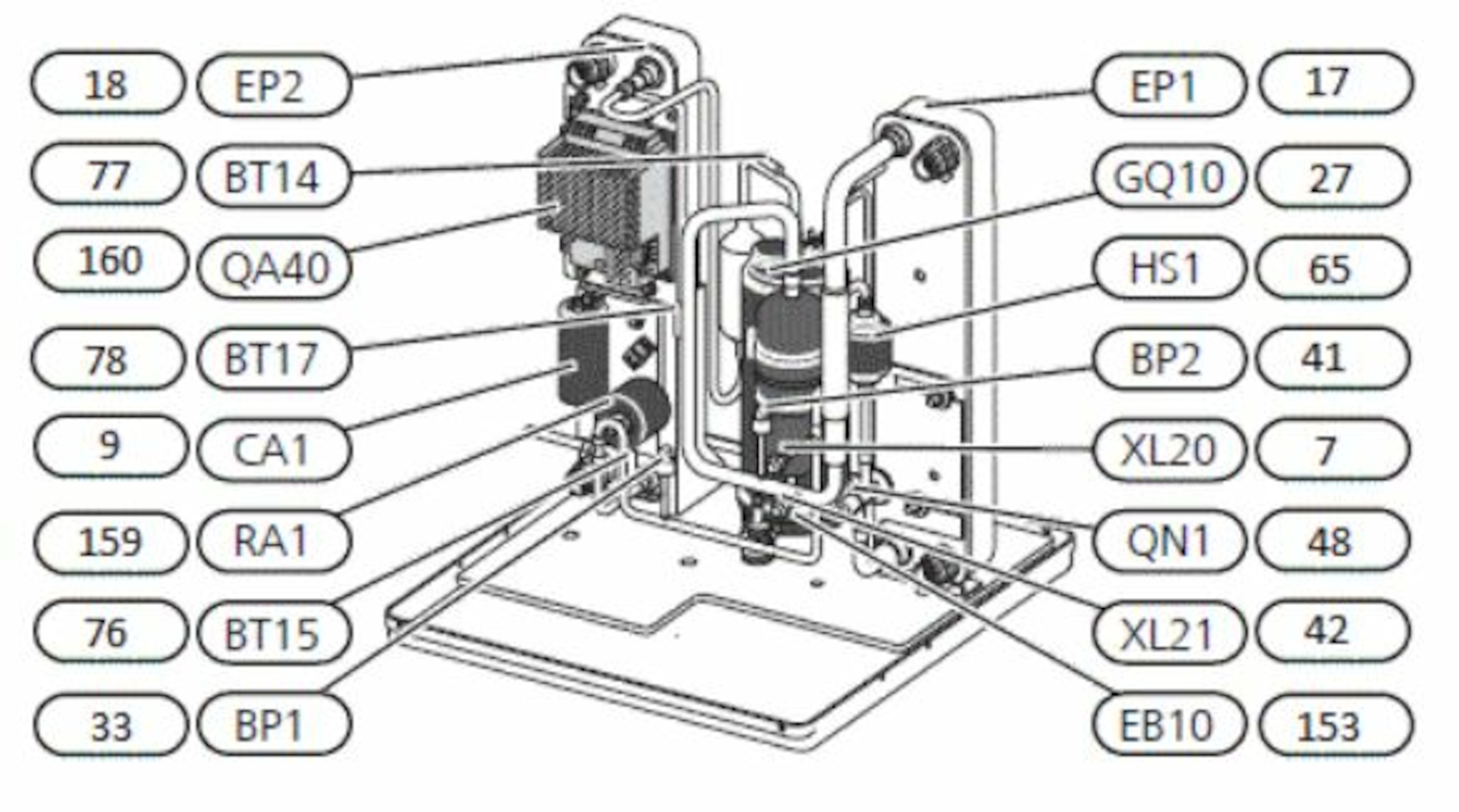 S1255-6 R EM Inverter, 3~ 230 V, v&#230;ske-vann varmepumpe
