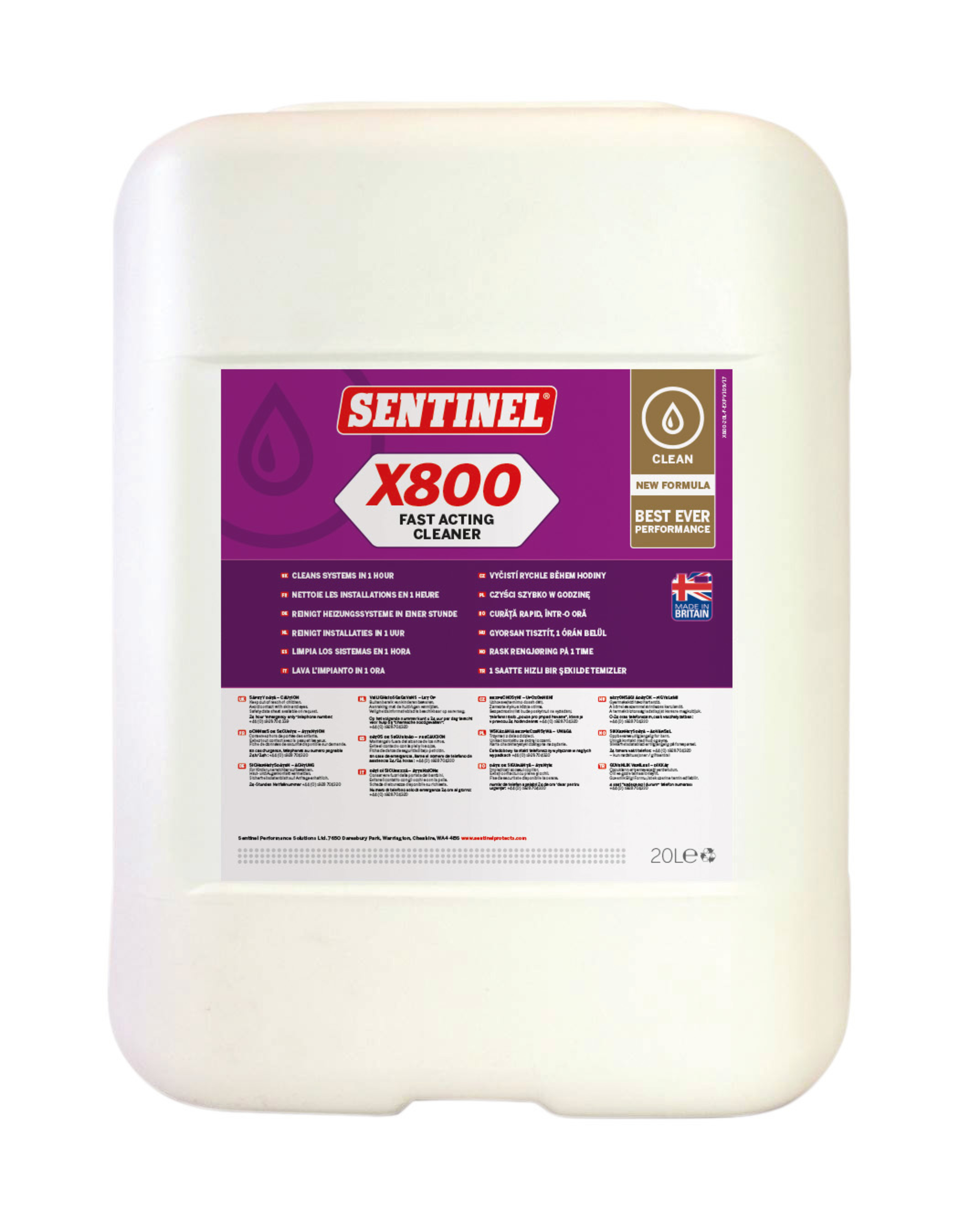 X800 Rapid Cleaner, 20 liter