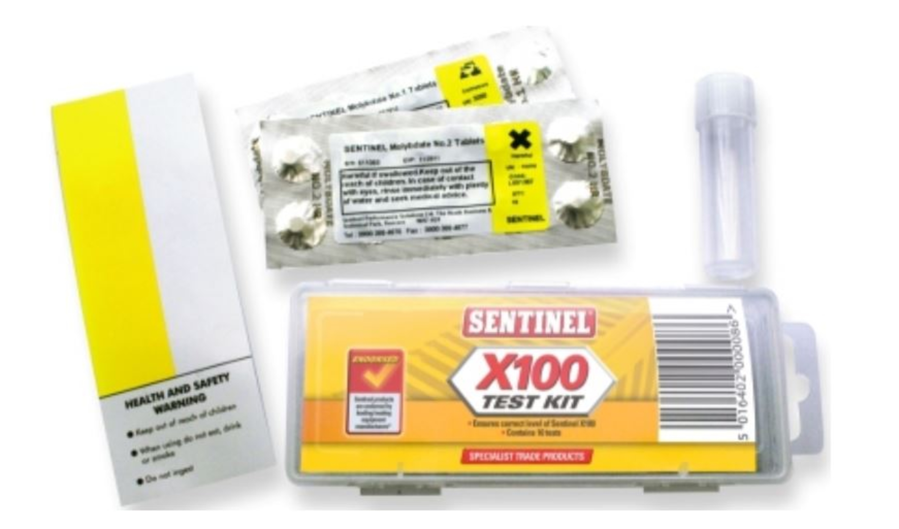 X100 Quick Test, Molybdate No. 1 og 2