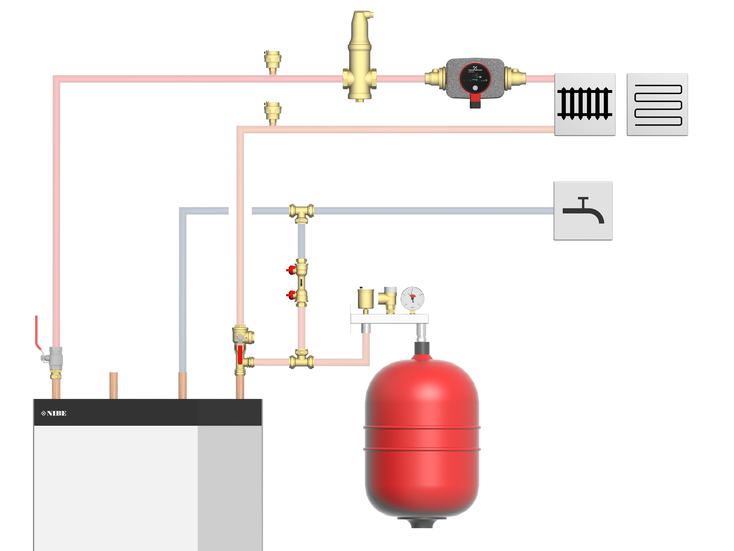 Tilvalgspakke varm side for S1155/F1155/S1255/F1255-6