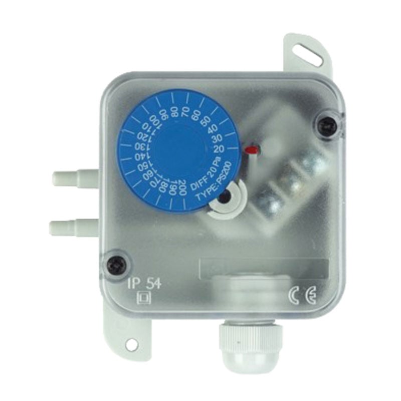 Trykkvakt for kjøkkenhette PSW 300, for signal om forsering av luftmengde