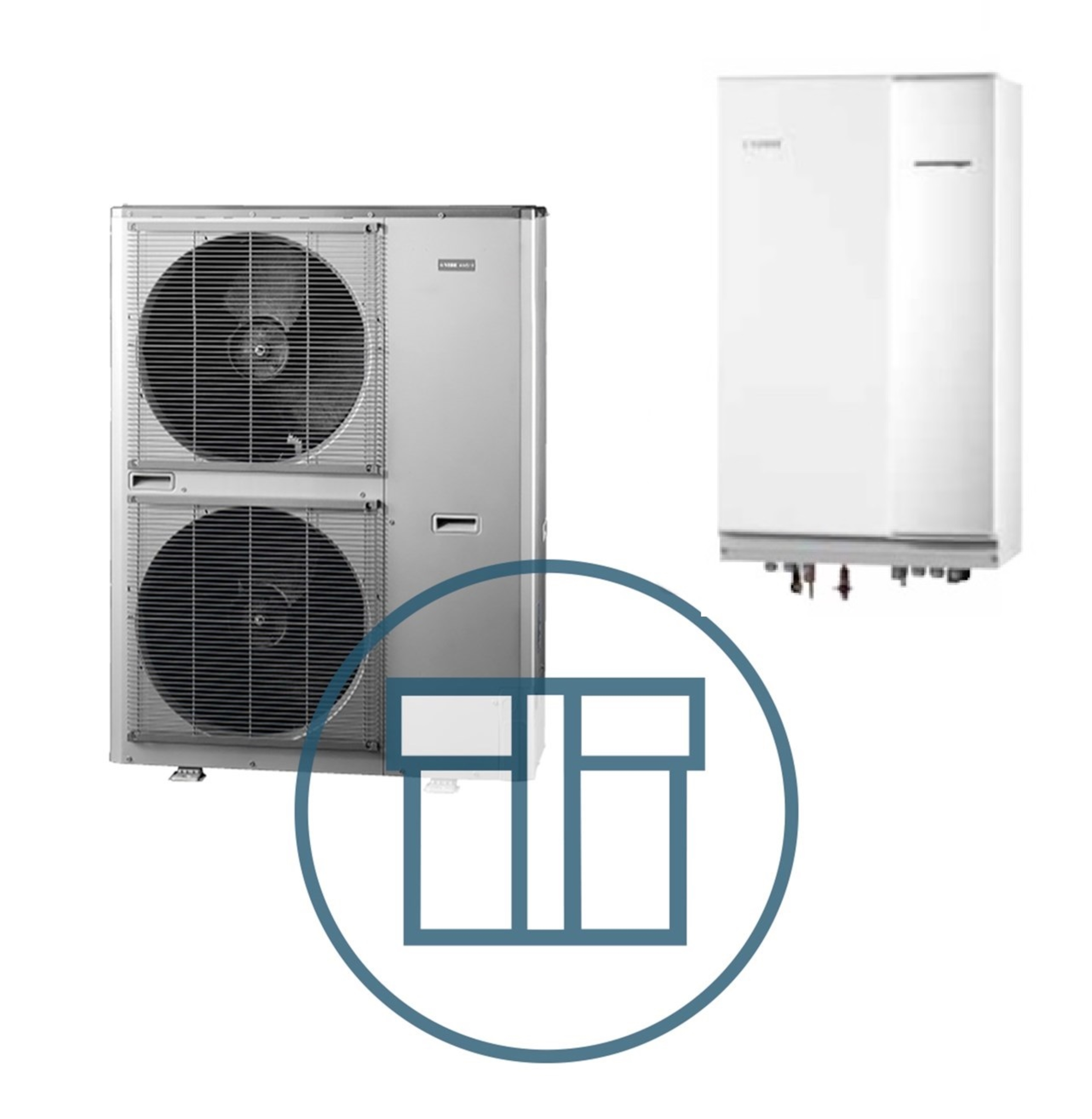 AMS 10-16 Inverter med HBS-16 kW splitt innedel