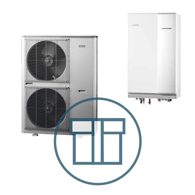 AMS 10-16 Inverter med HBS-16 kW splitt innedel