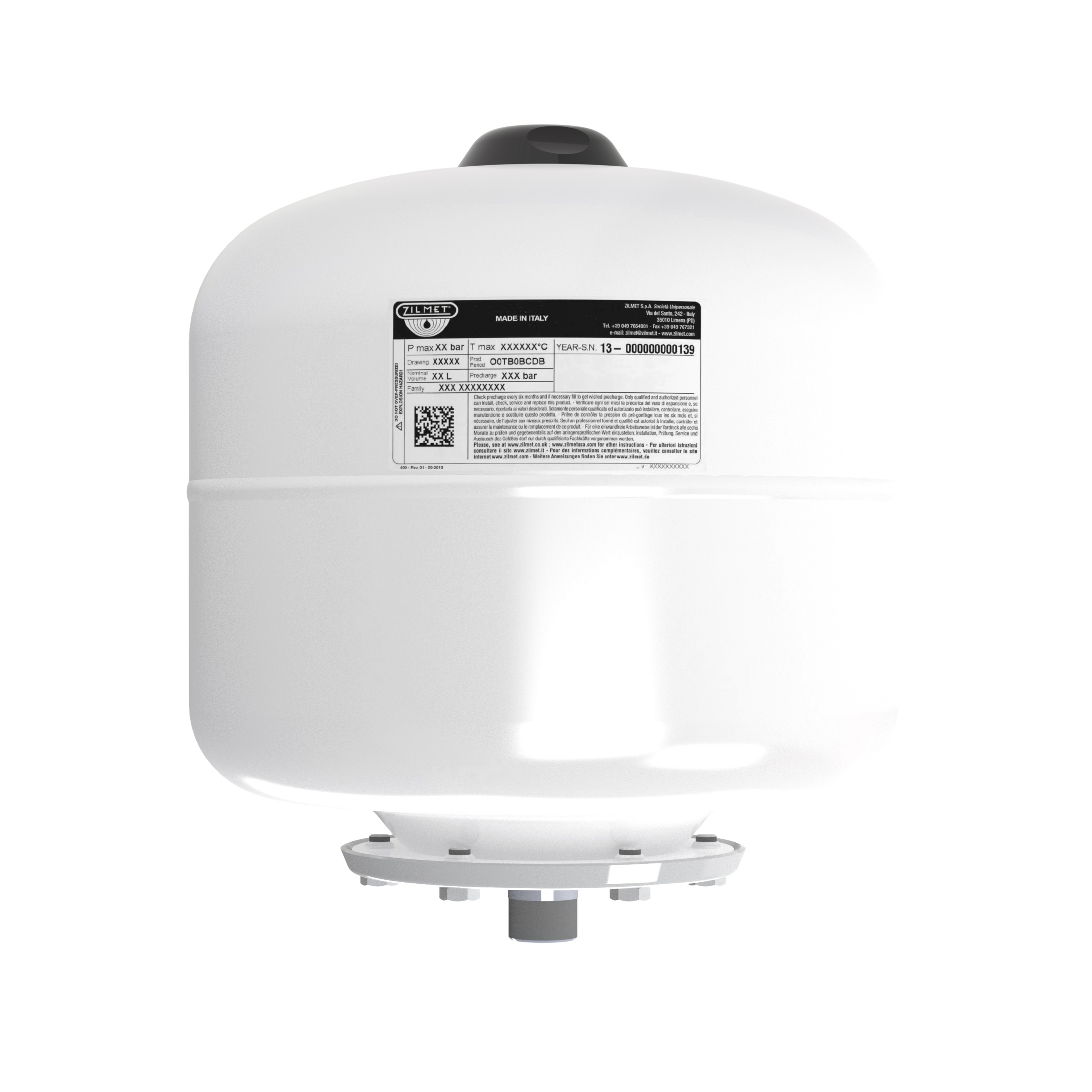 R526211 Zilmet Ekspansjonskar Ultra Pro 12 L for tappevann