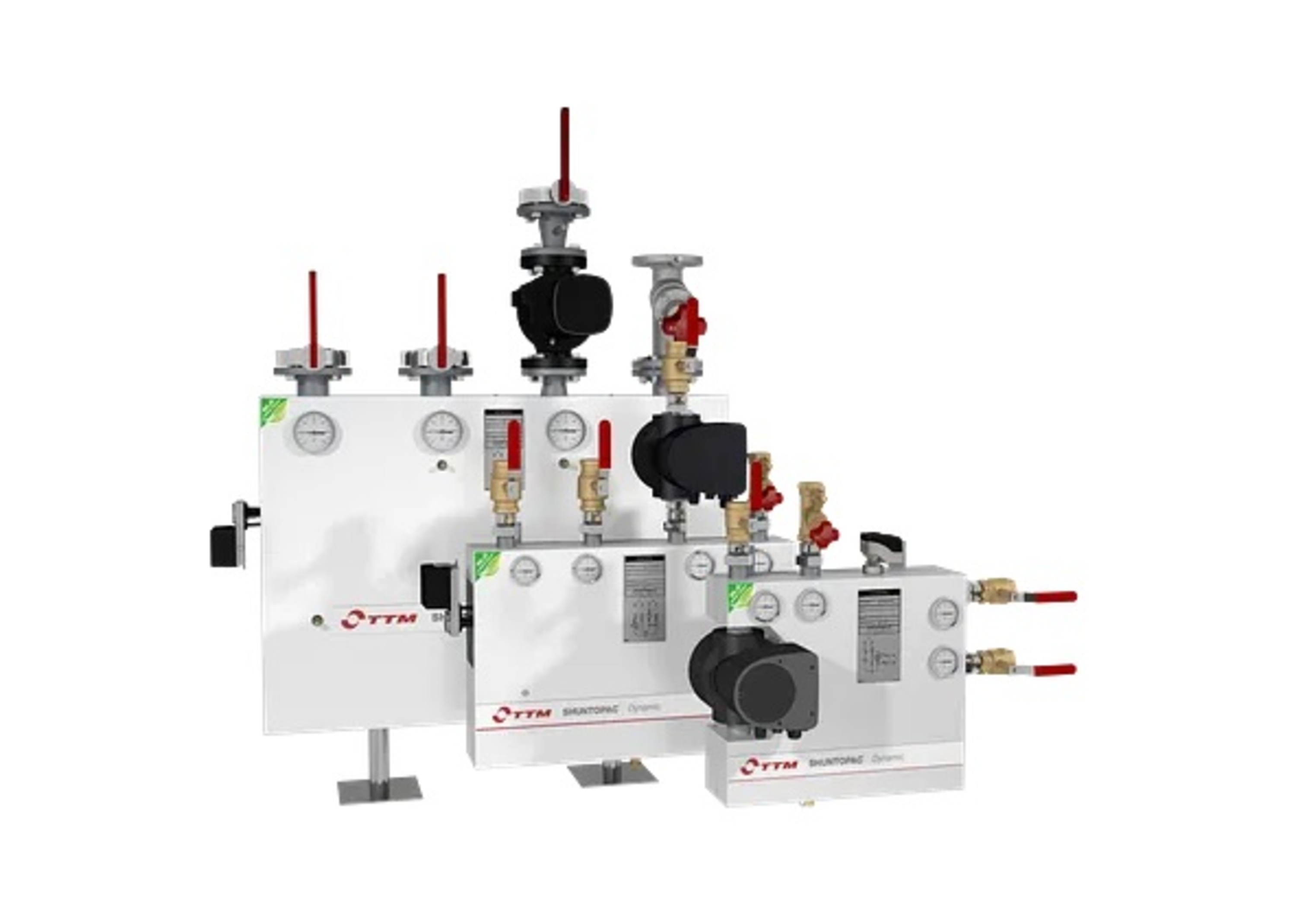 Shuntopac® Dynamic, shuntgruppe med innebygget differensialtrykkregulering og dynamisk balansering