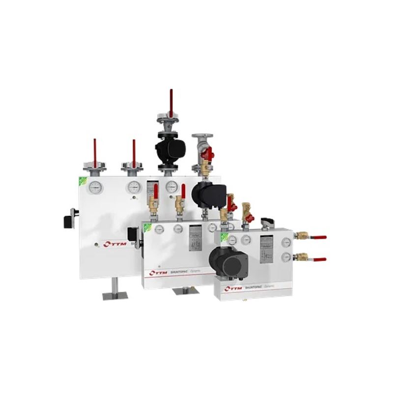 Shuntopac&#174; Dynamic, shuntgruppe med innebygget differensialtrykkregulering og dynamisk balansering