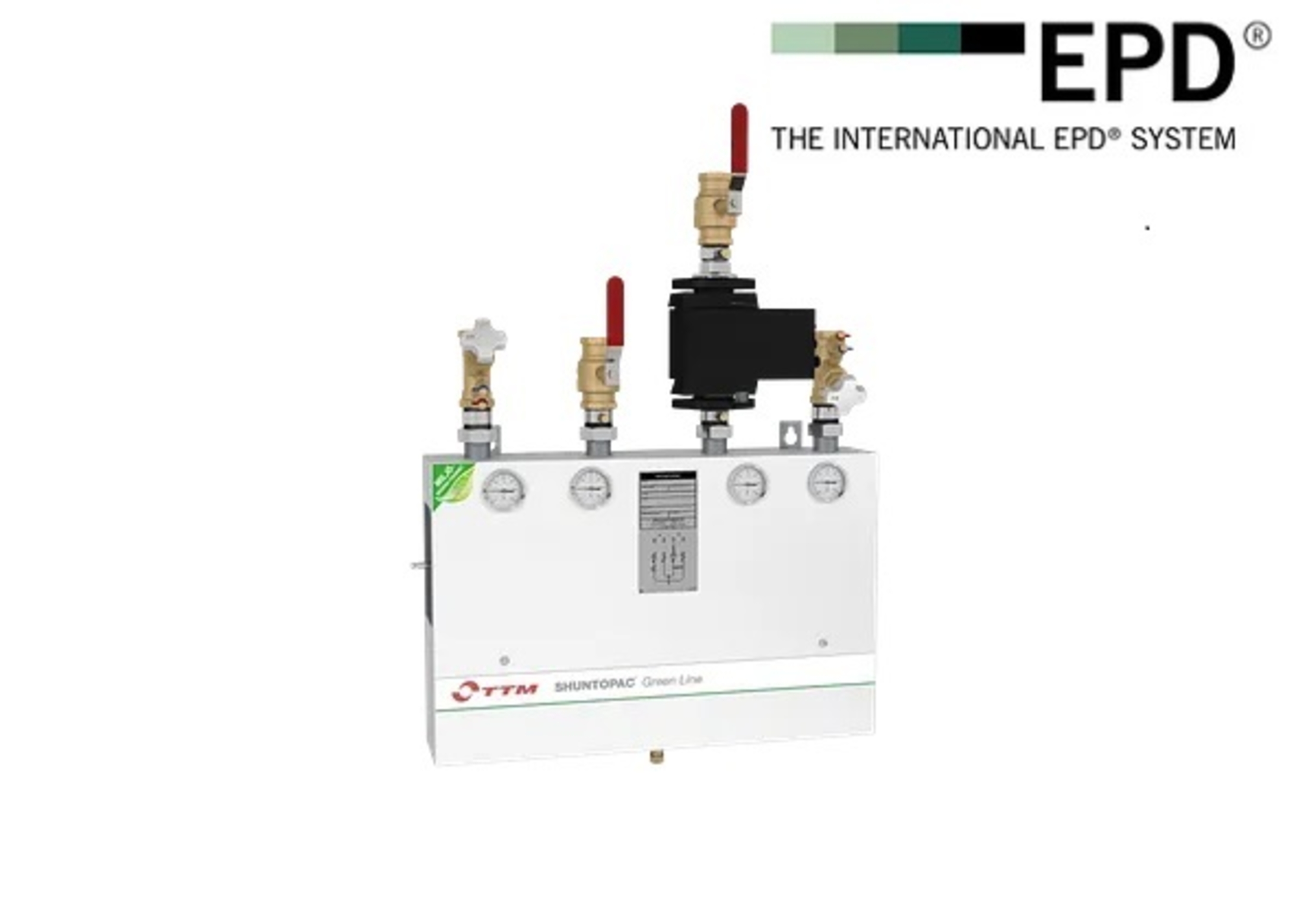 Shuntopac® Green Line, shuntgruppe med miljøprofil og lavtbyggende ventiler