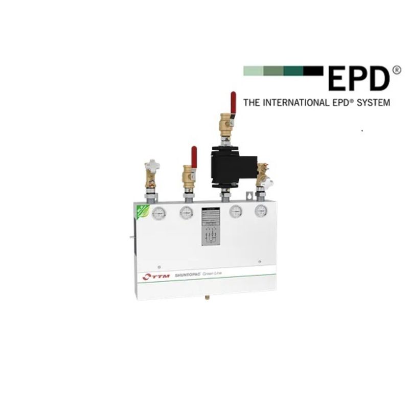 Shuntopac® Green Line, shuntgruppe med miljøprofil og lavtbyggende ventiler