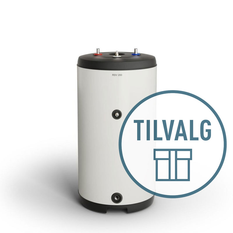 Tilvalgspakke varmtvann 200 liter, RSV 200, inkl. installasjonssett - for S/F 1155-12/-16 og S1156-1