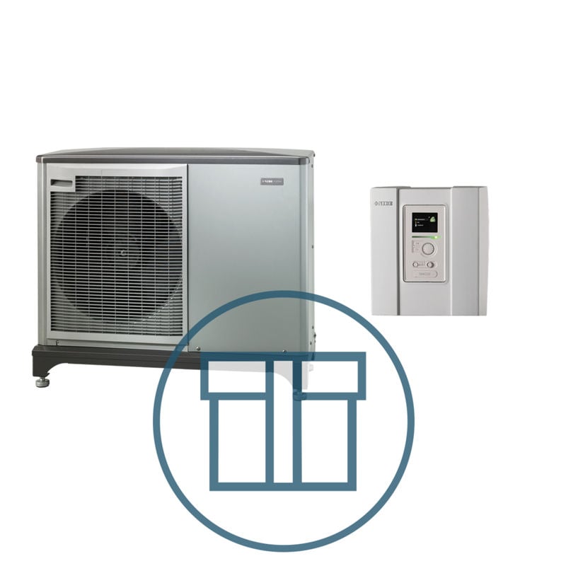 F2050-10 Inverter med SMO 20, 1~ 230 V systempakke luft-vann varmepumpe