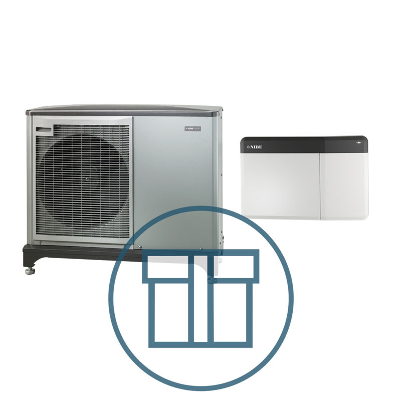 F2050-10 Inverter med SMO S40, 1~ 230 V systempakke luft-vann varmepumpe