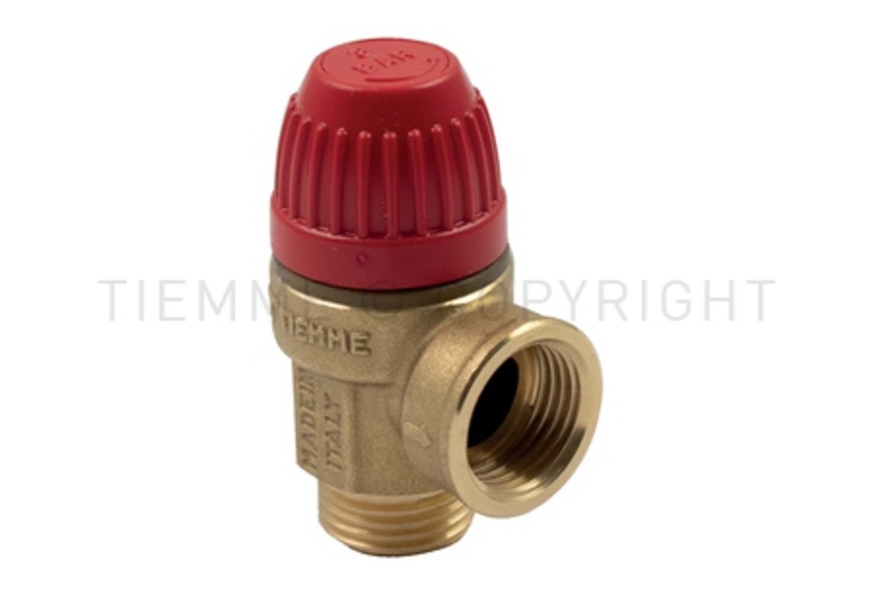 Sikkerhetsventil 1/2" x 1/2" innv./ utv. gjenger, 3 bar