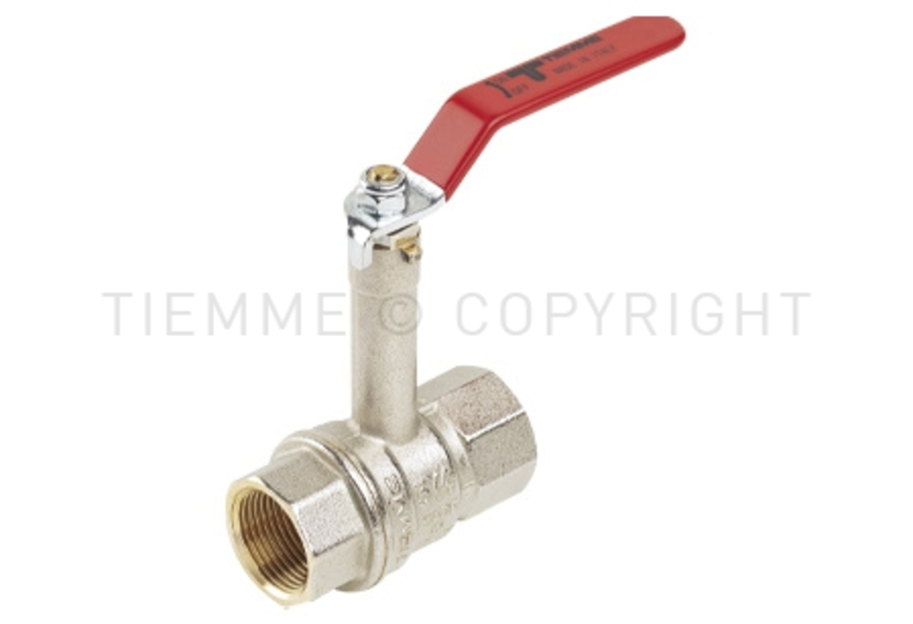 Kuleventil med høy hals og hendel, 1" ISO7 innv. gjenger