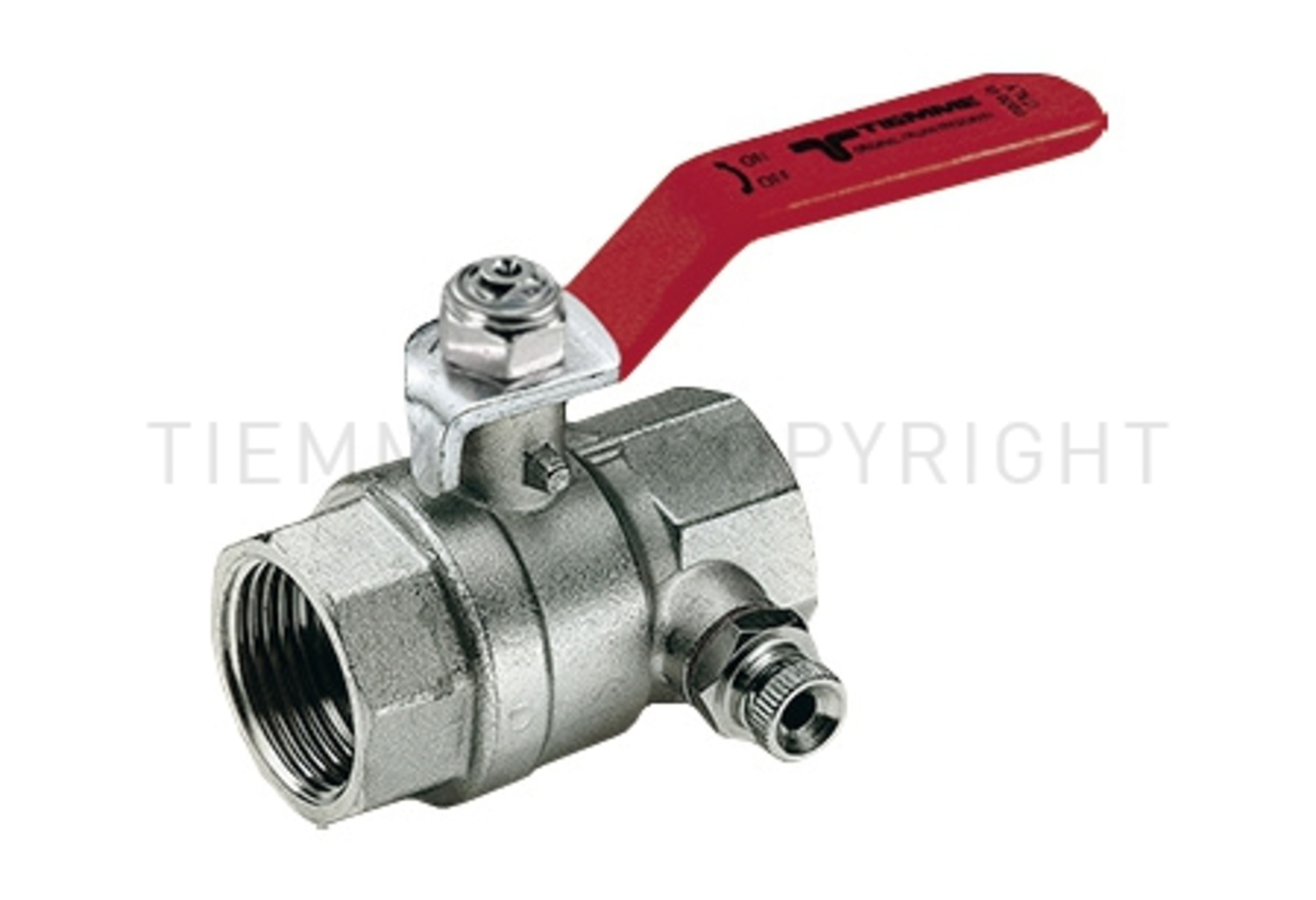 Serviceventil med hendel, 3/4"  innv. gjenger