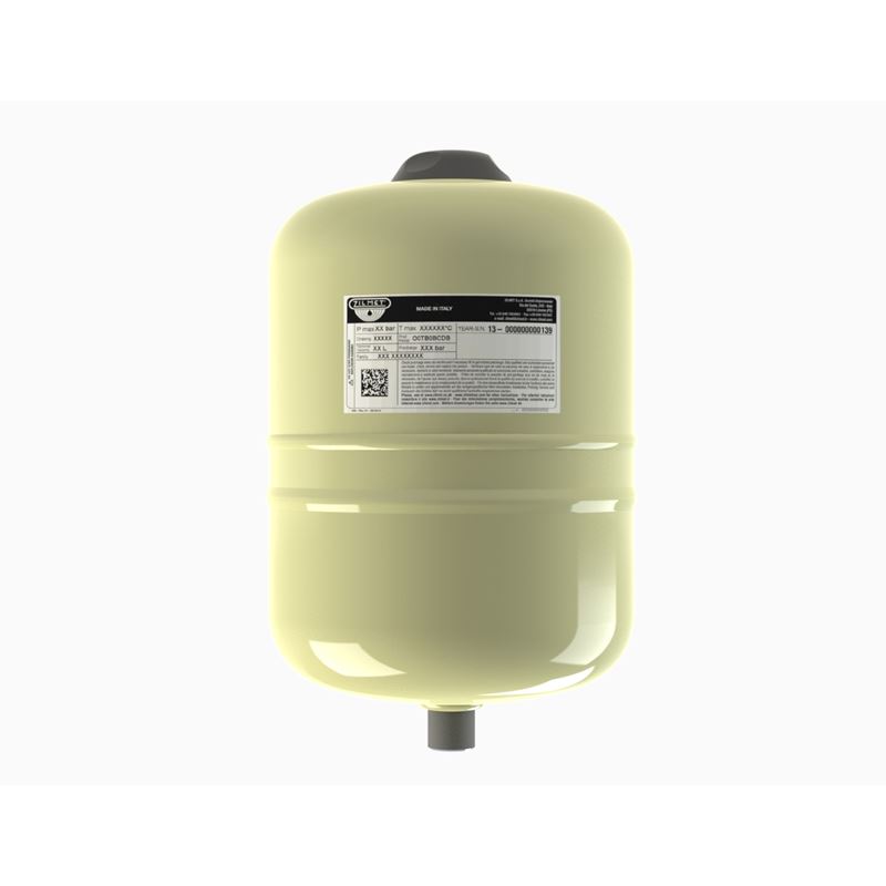 8 liter ekspansjonskar for tappevann, 10 bar, fast membran