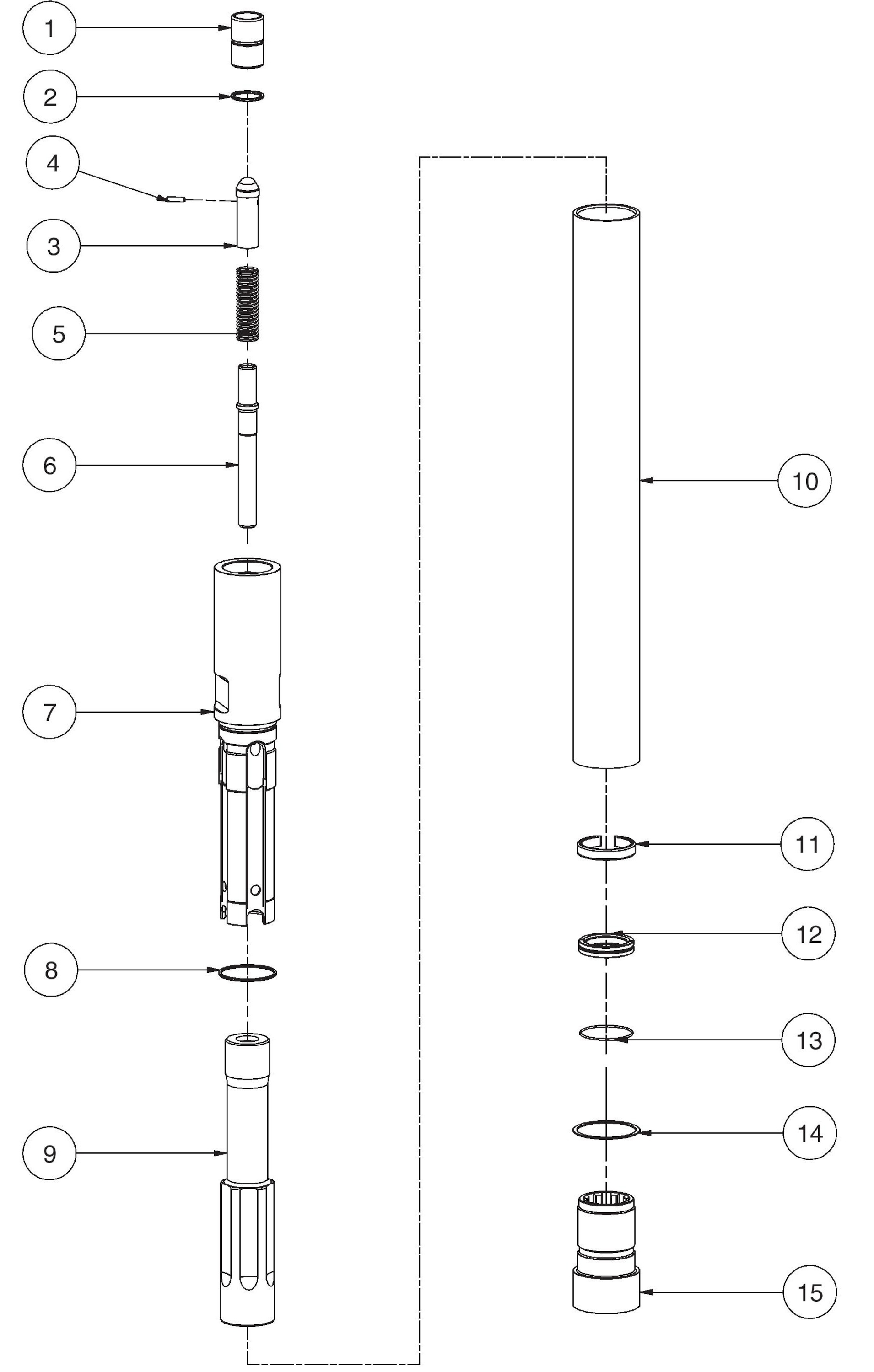 Terranox 4 senkeborhammer, 4&quot;, 8-spline