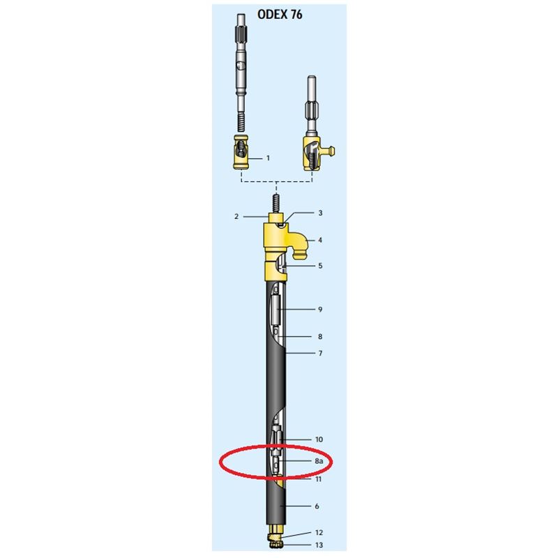 ODEX-76 skj&#248;testang, R38/R38, lengde 280 mm