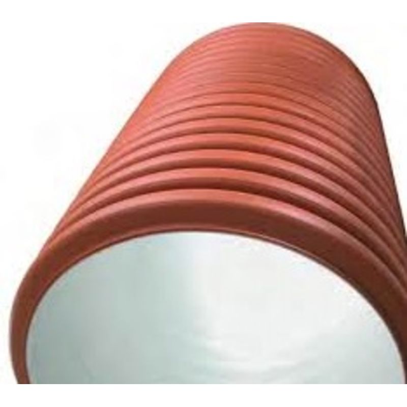 Korrugert kumrør, Ø 250 / 218 mm - 0,5 meters lengde
