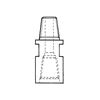Overgang, 3 1/2&quot; Box / 65 mm rund m/ splint