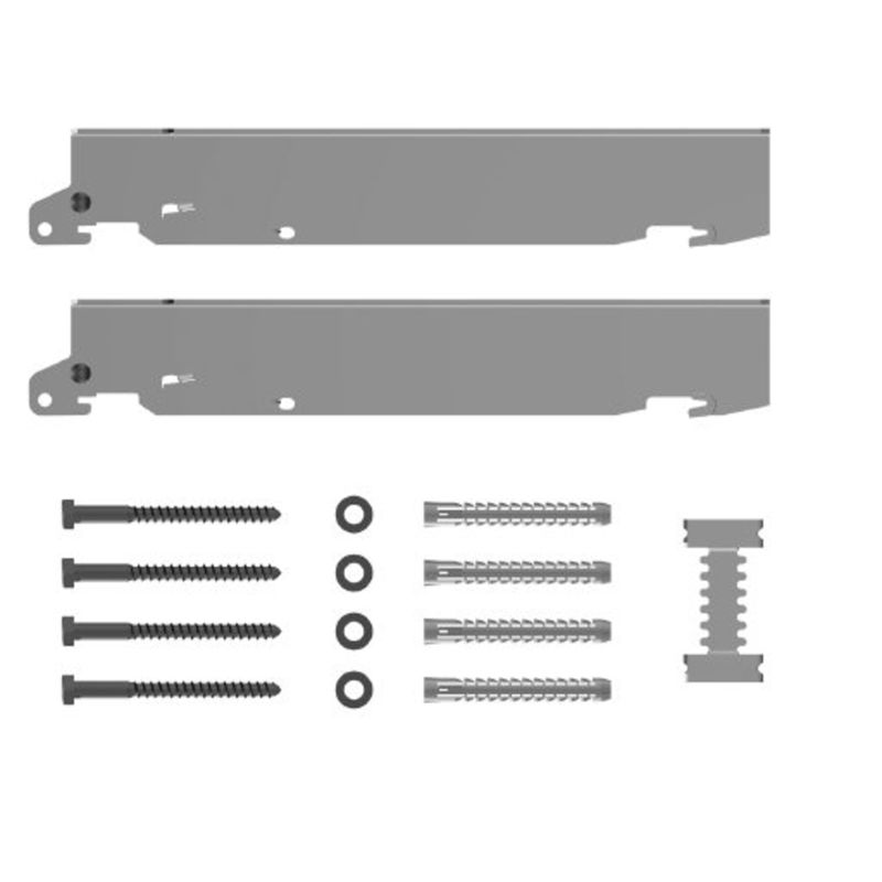 Vinkelbrakett skolemod. type 10, H= 300mm, veggavst 60mm, sett med 2 braketter