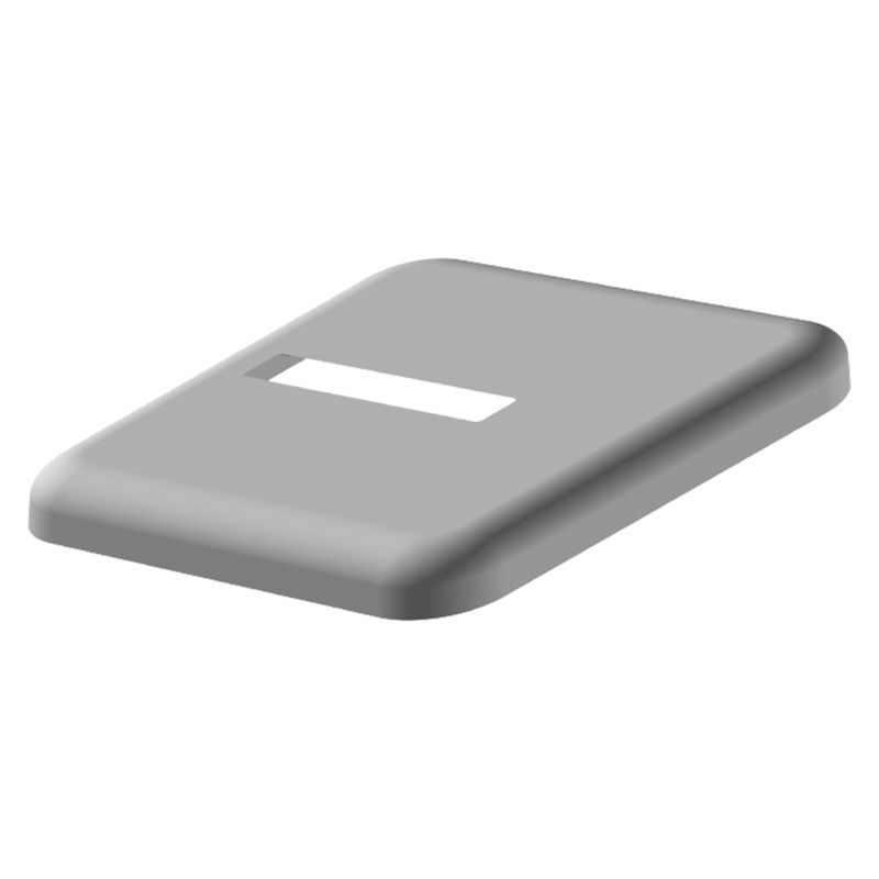 Deksel for brakettfot, brakettrør 60 x 10 mm, ferdiggulv montasje