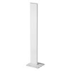Gulvkonsoll 450 mm, utenp&#229;liggende brakettr&#248;r 60 x 10 mm,&#160;hvit