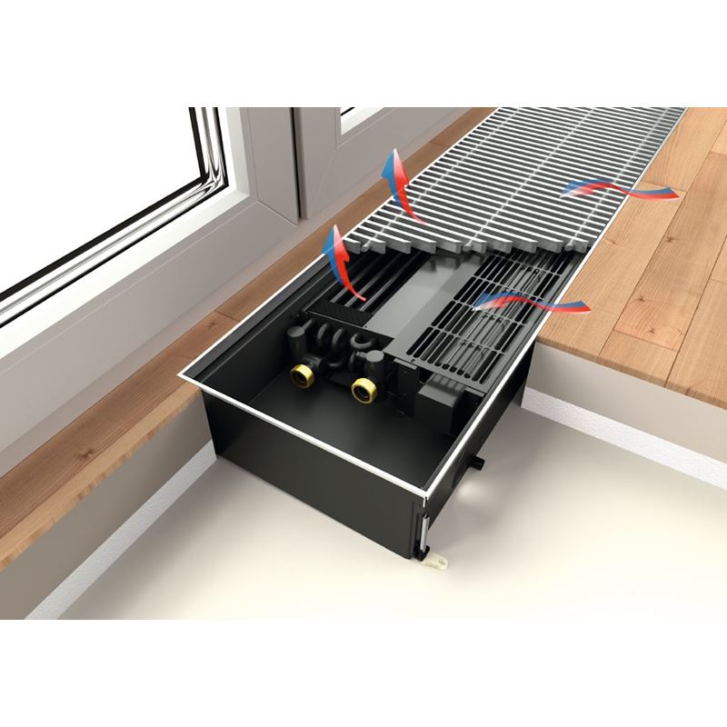 Ascotherm eco konvektor med vifte for nedfelling