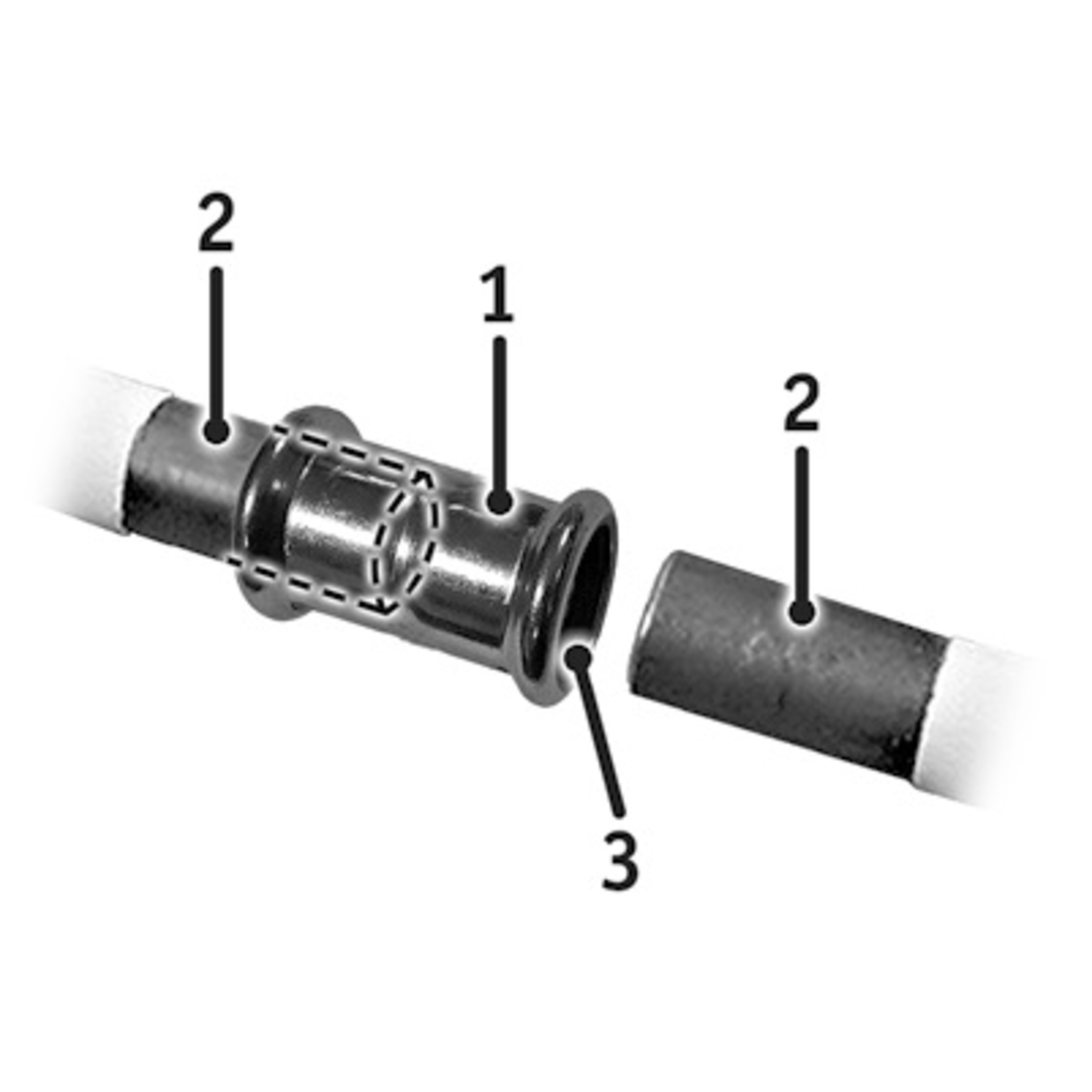 Pressfittings DS-ST18 for varmestrips
