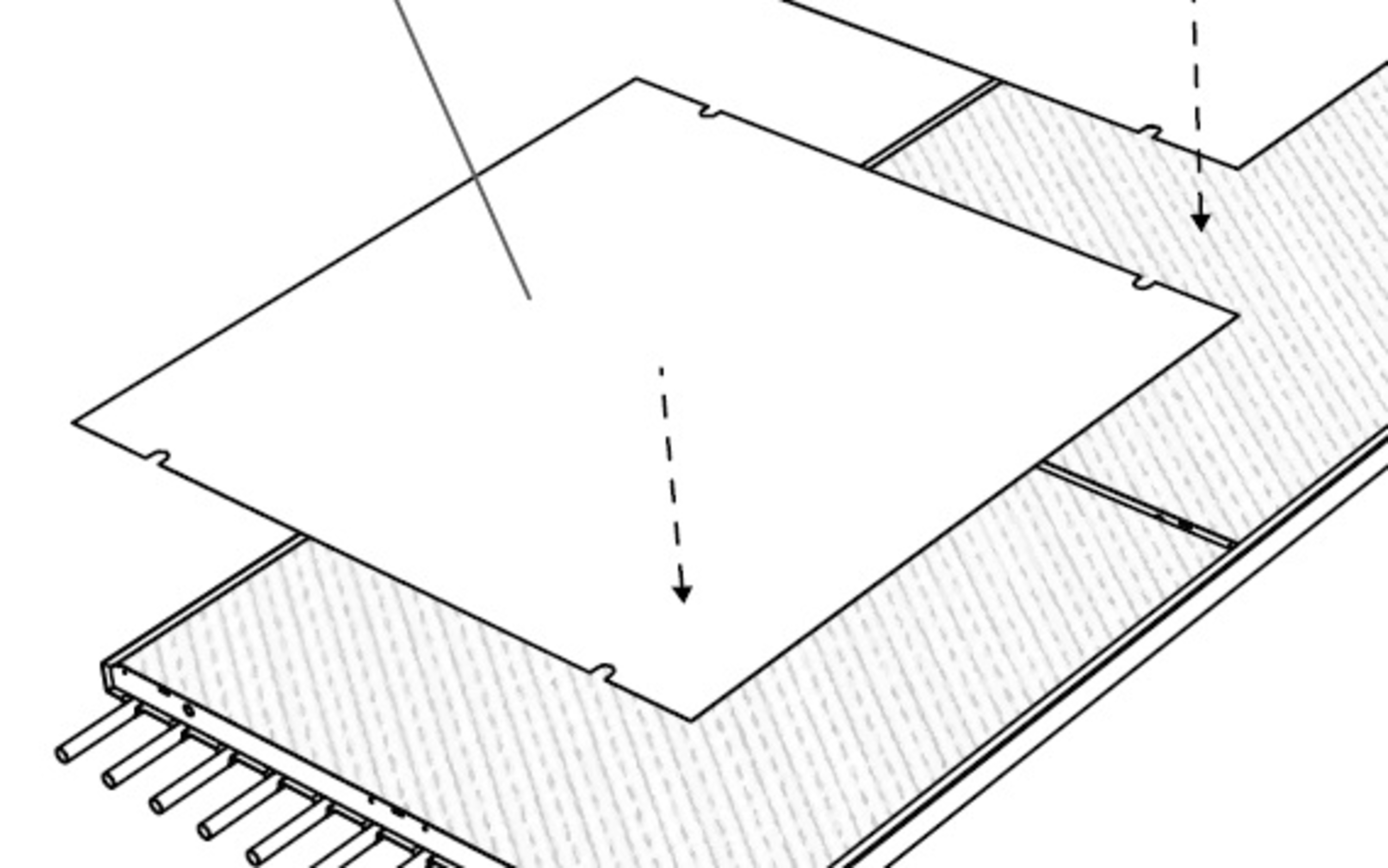 Oversidepanel for varmestrips for varmestrips DS-ST18 3/4-030 og ST28 2-030, 1 meter