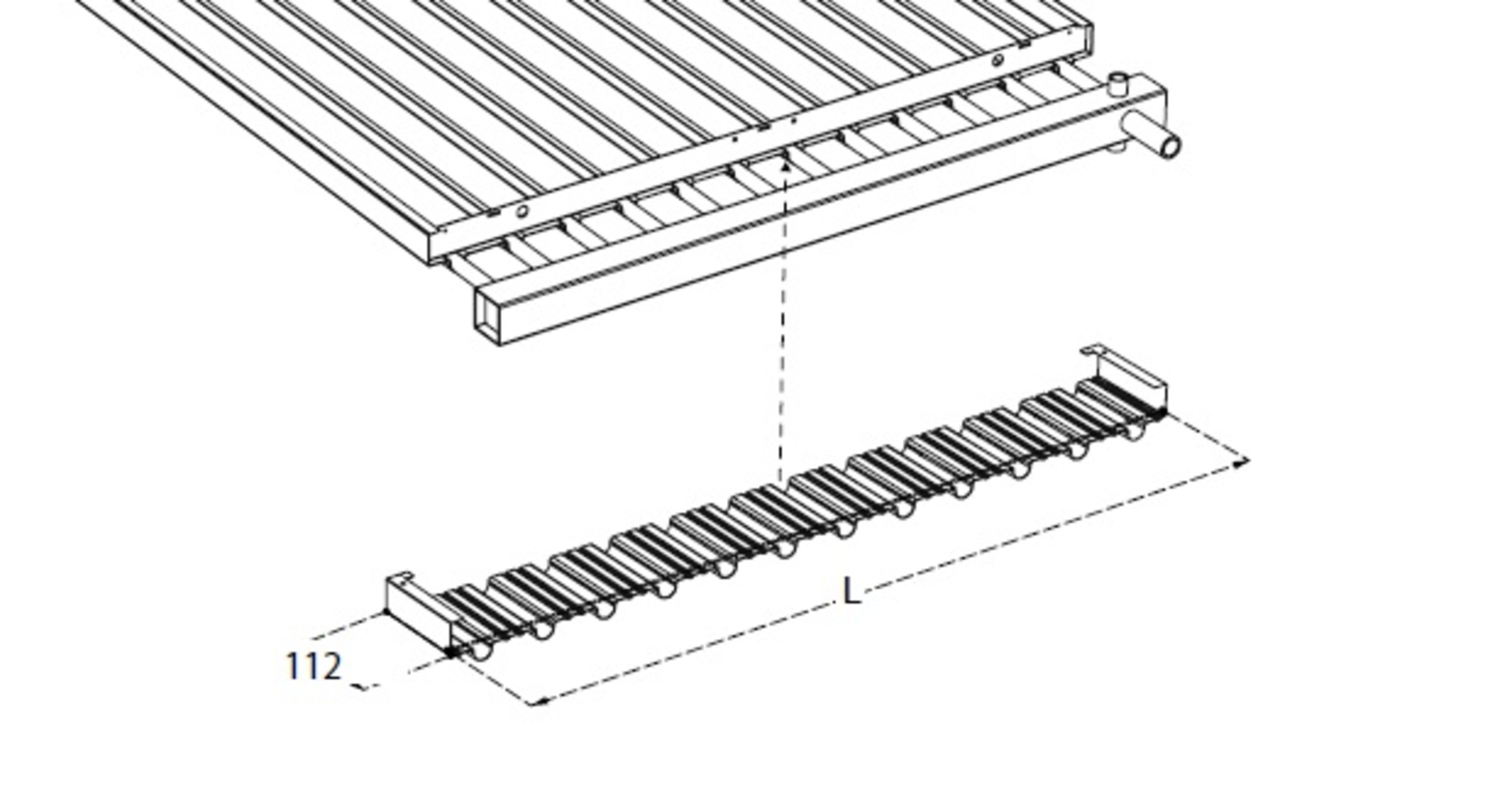 Deksel mellom varmestrips og fordeler DS-ST18-3-030